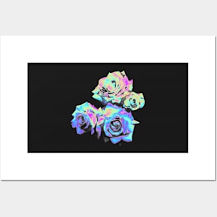 Holographic Rose Bouquet Posters and Art